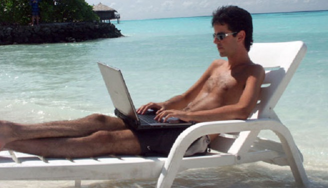 telecommuting from paradise
