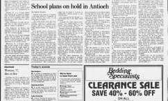 School Plans On Hold In Antioch