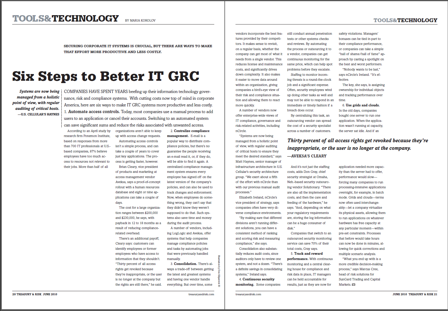 Six Steps to Better IT GRC