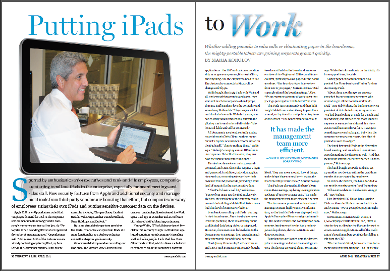 Putting IPads to Work